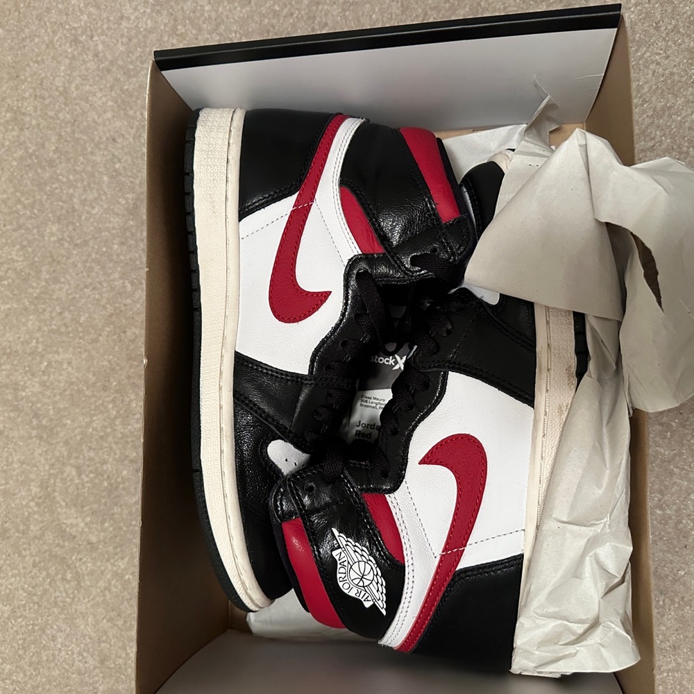 Nike Air Jordan High Tops - Black, Red, White